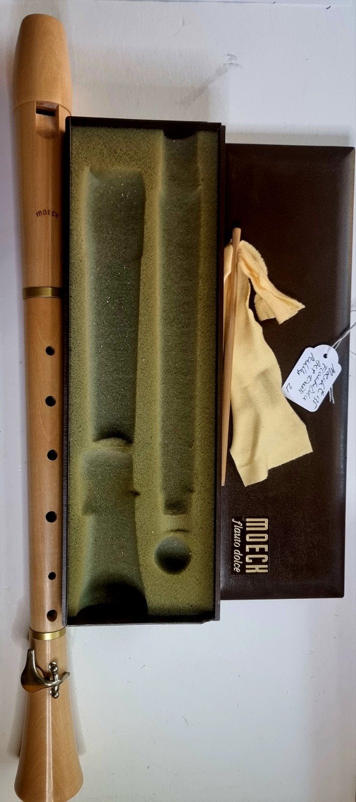 Moeck Flauto Dolce F Duitse boring met Pinkklep, Muziek en Instrumenten, Verzenden, Zo goed als nieuw, Overige typen, Met koffer, hoes of etui
