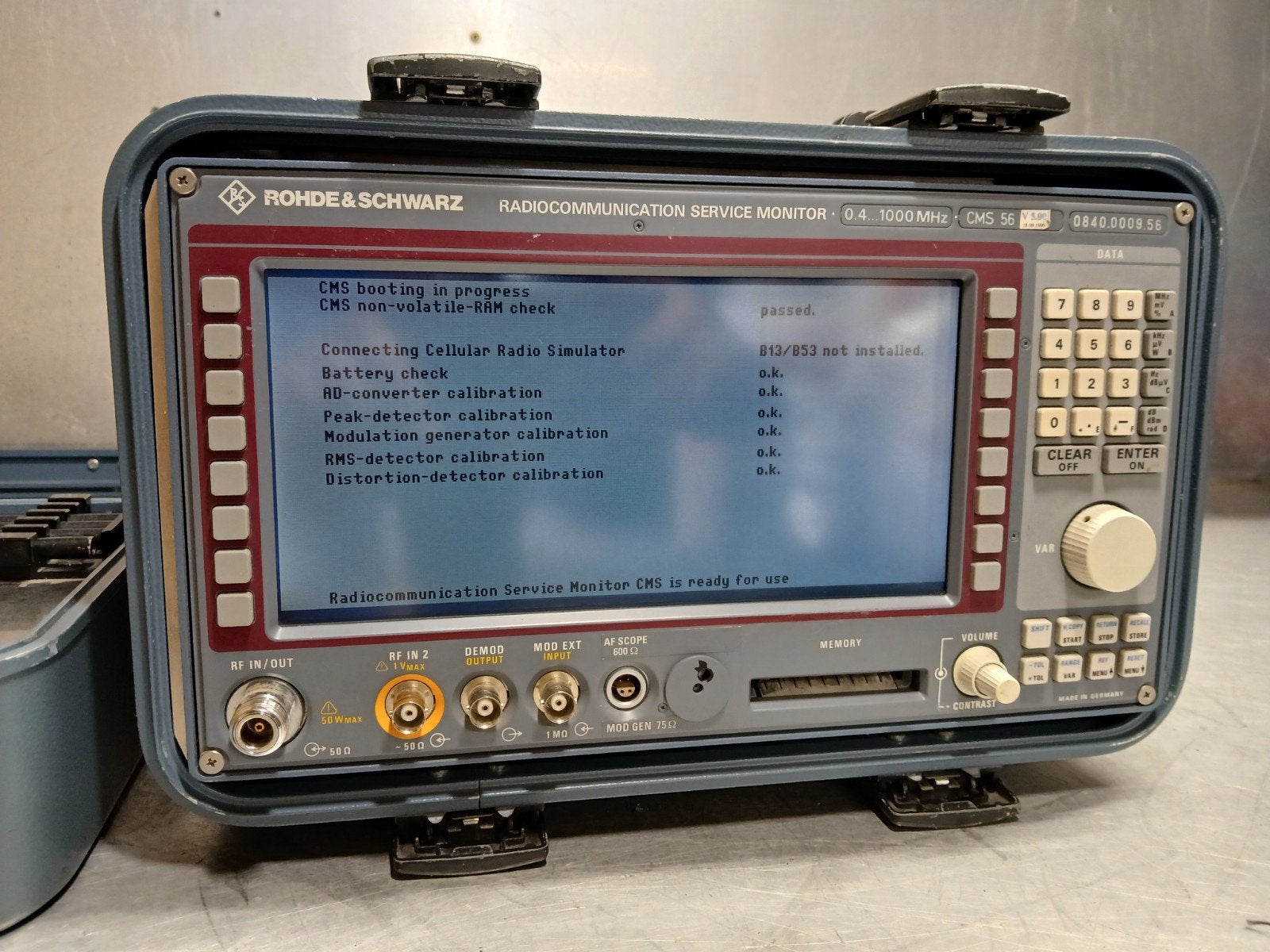 Rohde & Schwarz CMS 56 Radiocommunication Service Monitor, Ophalen of Verzenden