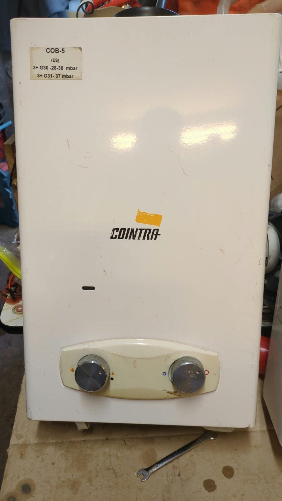 Cointra Propaan Geiser COB-5 - Compact en Efficiënt, Gebruikt, Geiser, Ophalen of Verzenden, Minder dan 20 liter