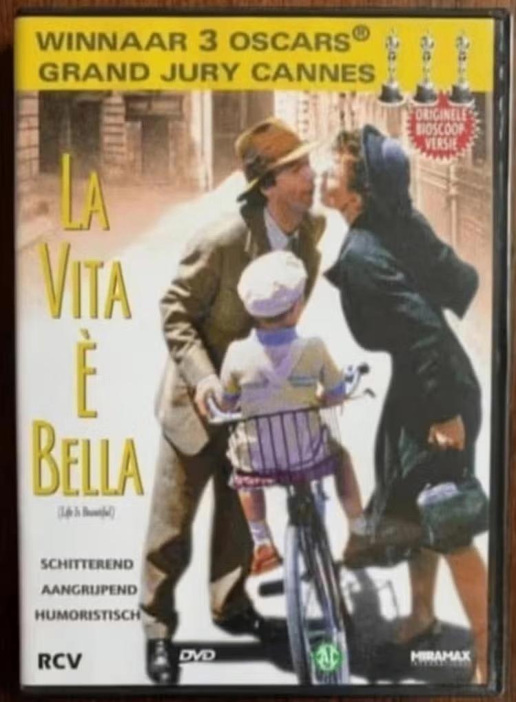 DVD La Vita è Bella; originele bioscoop versie; Roberto Beni, Alle leeftijden, Ophalen of Verzenden, Zo goed als nieuw, Italië