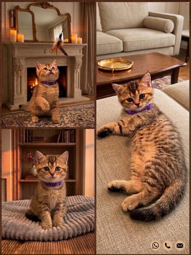 Prachtige Brits Korthaar Golden Tabby Kittens ⁠, Dieren en Toebehoren, Meerdere dieren, Ontwormd