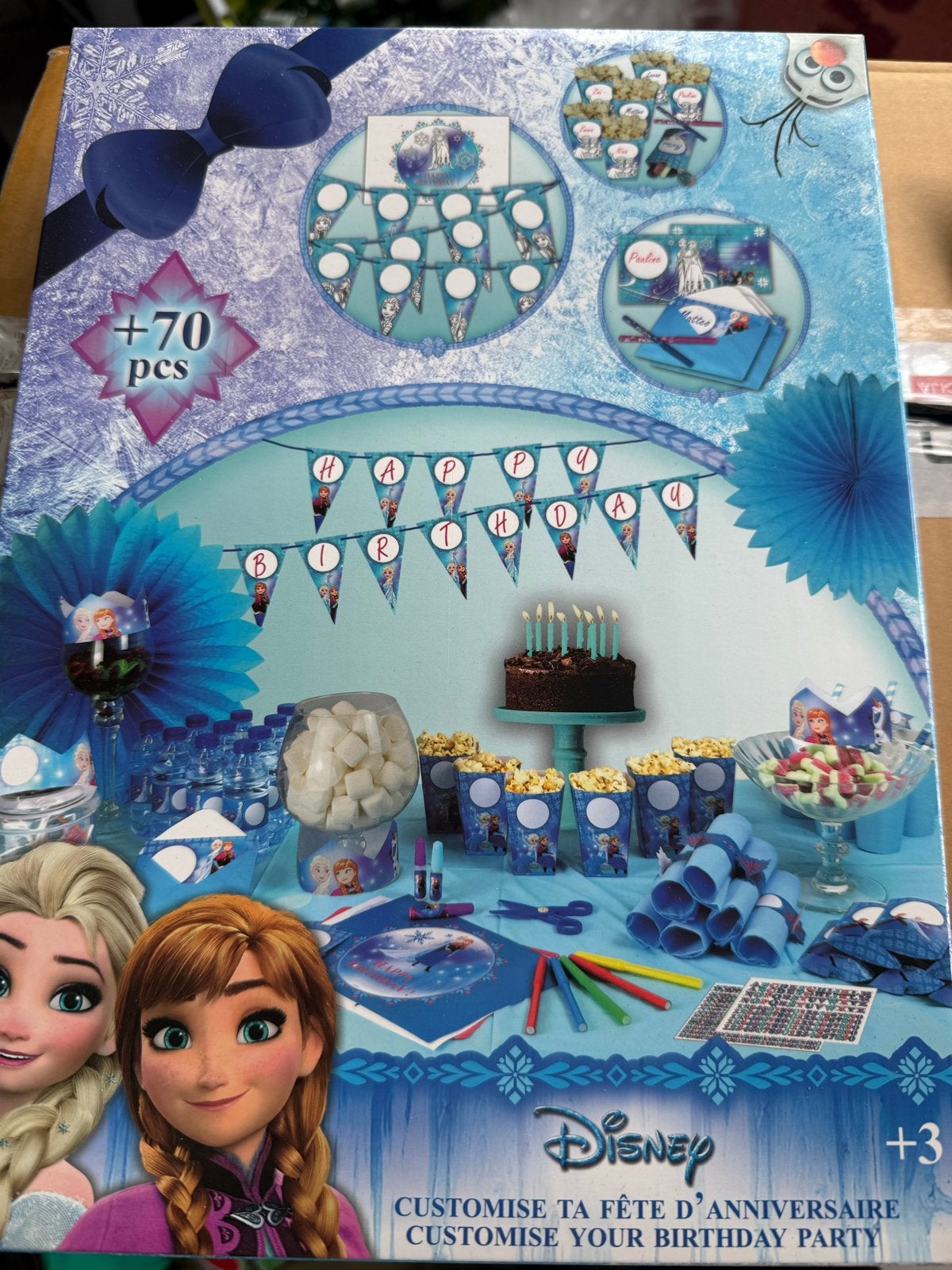 Disney Frozen Feestpakket - Meer dan 70 stuks!, Ophalen of Verzenden, Nieuw, Feestartikel, Verjaardag