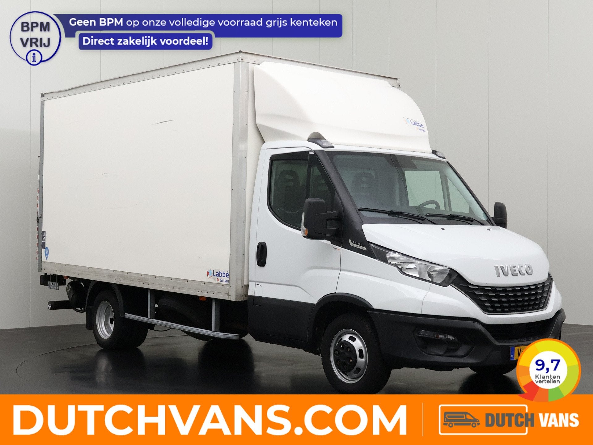 Iveco Daily 35C16 Hi-Matic Automaat Bakwagen+Laadklep | Airc, Auto's, Automaat, Stof, Gebruikt, Euro 6