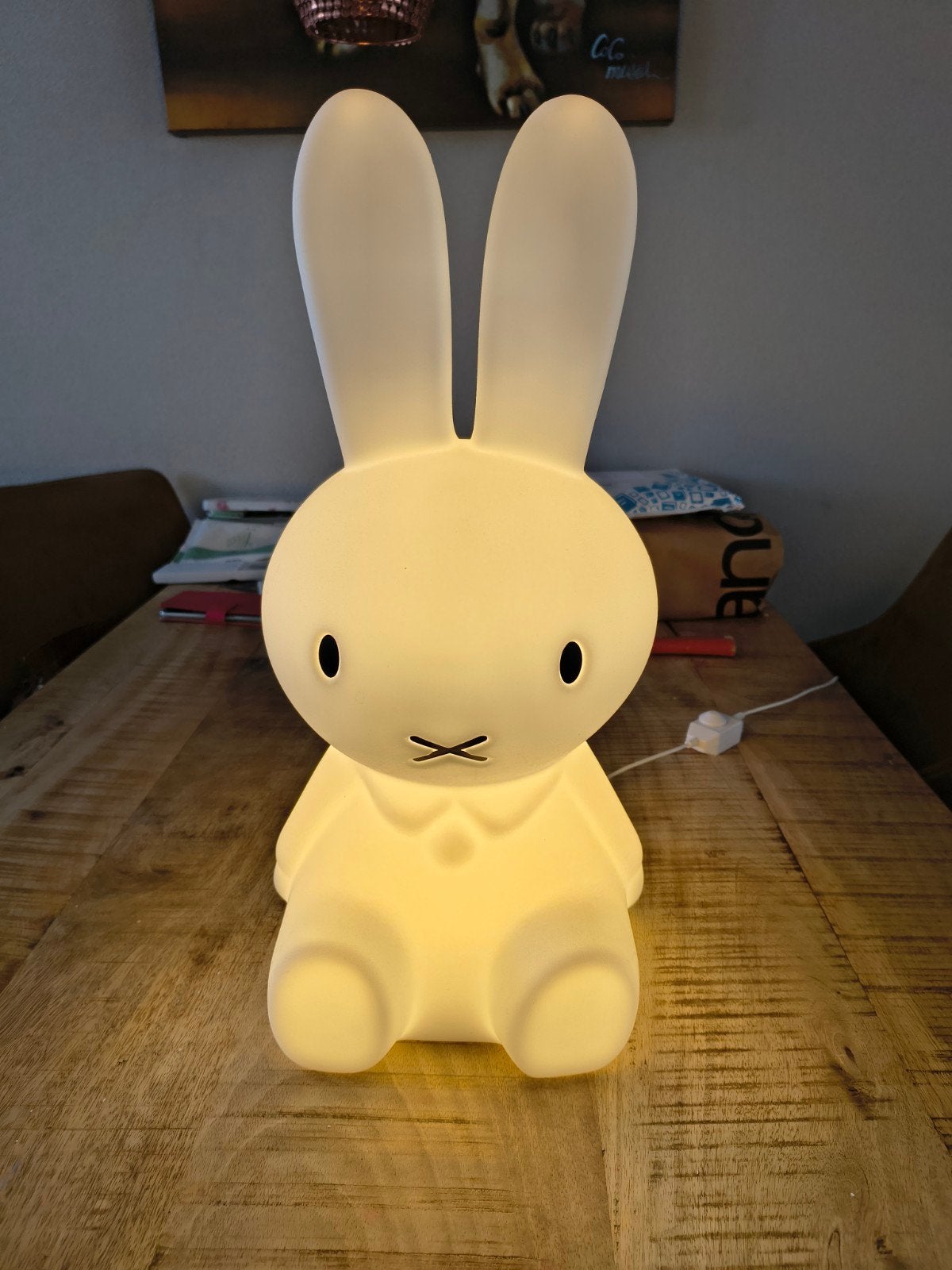 Grote dimbare Nijntje lamp - 50 cm, Ophalen, Zo goed als nieuw, Lamp