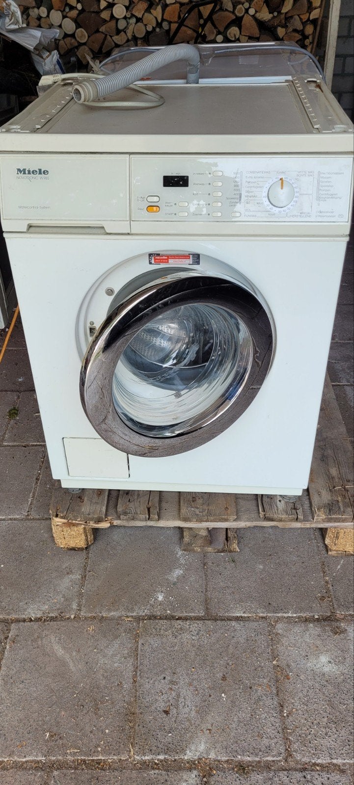 Miele wasmachine, Ophalen, Gebruikt, 1200 tot 1600 toeren, 85 tot 90 cm