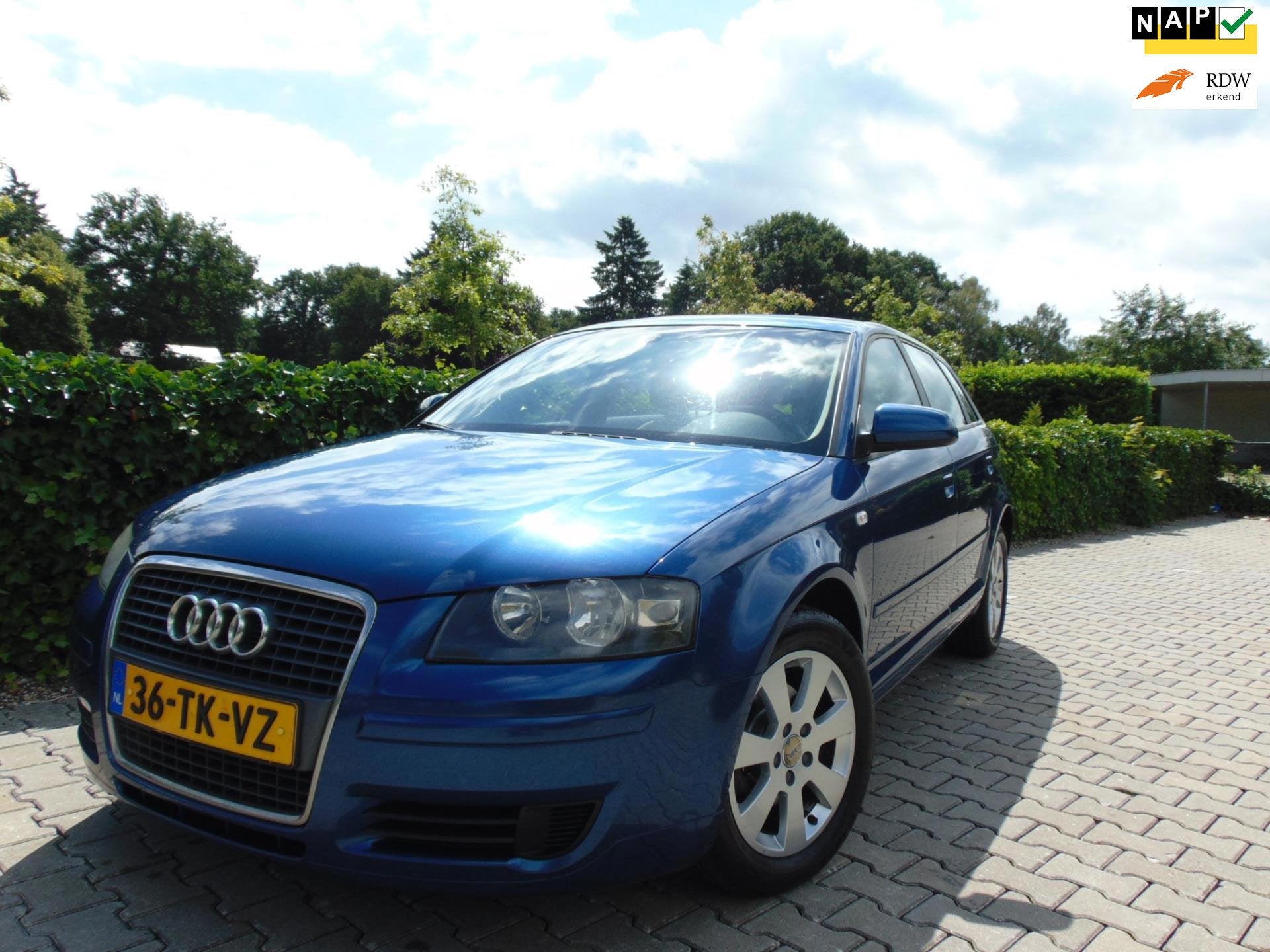Audi A3 Sportback 1.6 FSI Ambiente , 1e Eigenaar , Clima / N, Voorwielaandrijving, Gebruikt, Beige, 4 cilinders