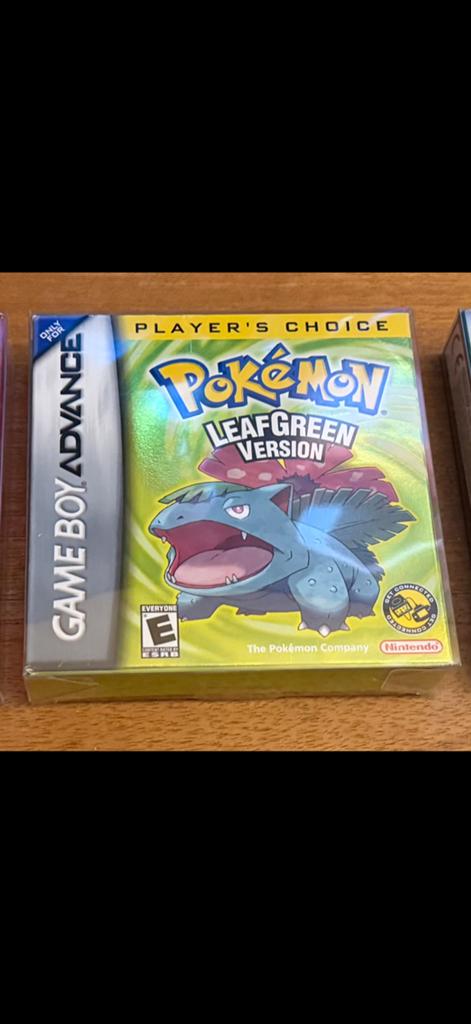 Pokémon LeafGreen Version GBA – CIB – Player’s Choice, 1 speler, Ophalen of Verzenden, Zo goed als nieuw, Role Playing Game (Rpg)