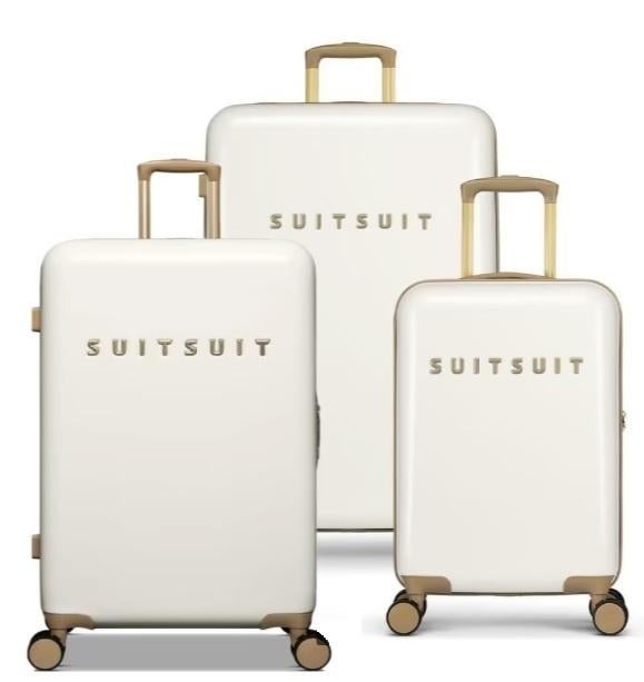 ✅NIEUW✅ SUITSUIT Fusion 3-delige kofferset | White Swan, Hard kunststof, Ophalen of Verzenden, 70 cm of meer, Nieuw
