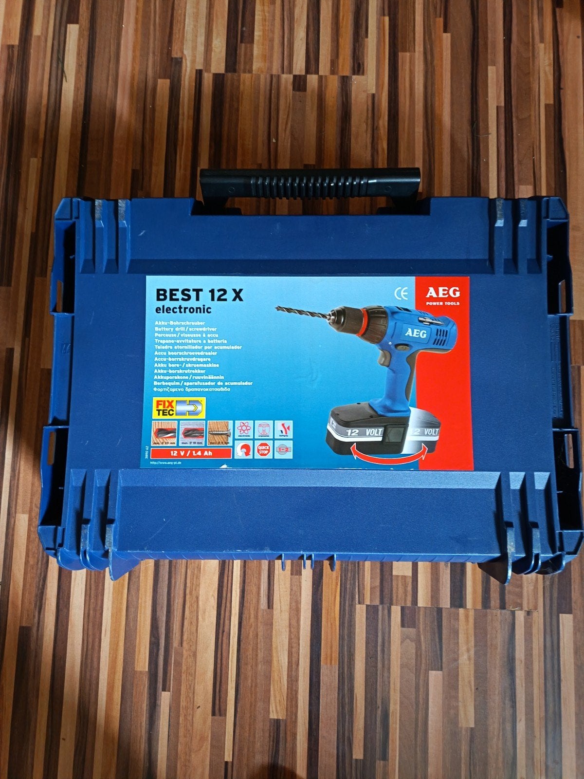 AEG BEST 12X electronic Boor- en Schroefmachine (zonder lade, Gebruikt, Variabele snelheid, Ophalen of Verzenden, Boor- en Schroefmachine