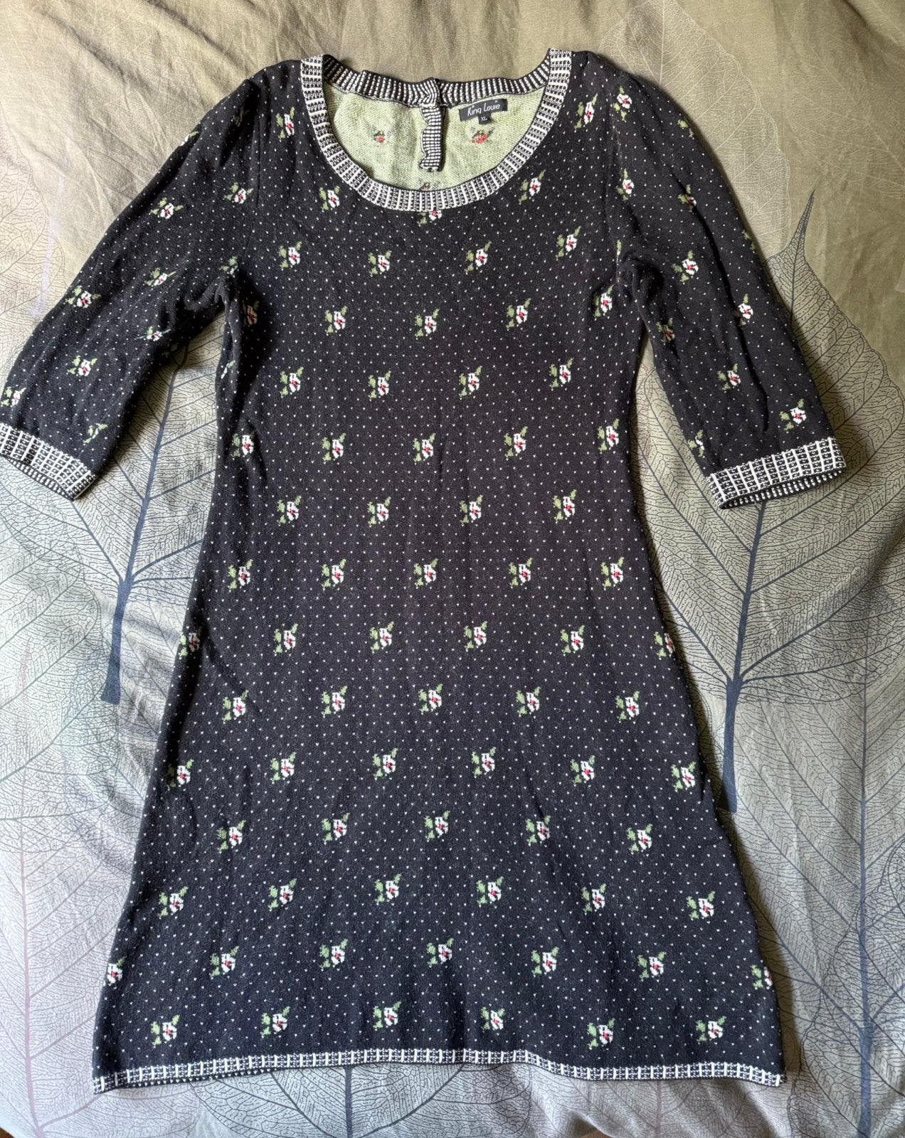 King Louie jurk met wol maat XL, Kleding | Dames, Jurken, Blauw, Maat 46/48 (XL) of groter, Ophalen of Verzenden, Zo goed als nieuw