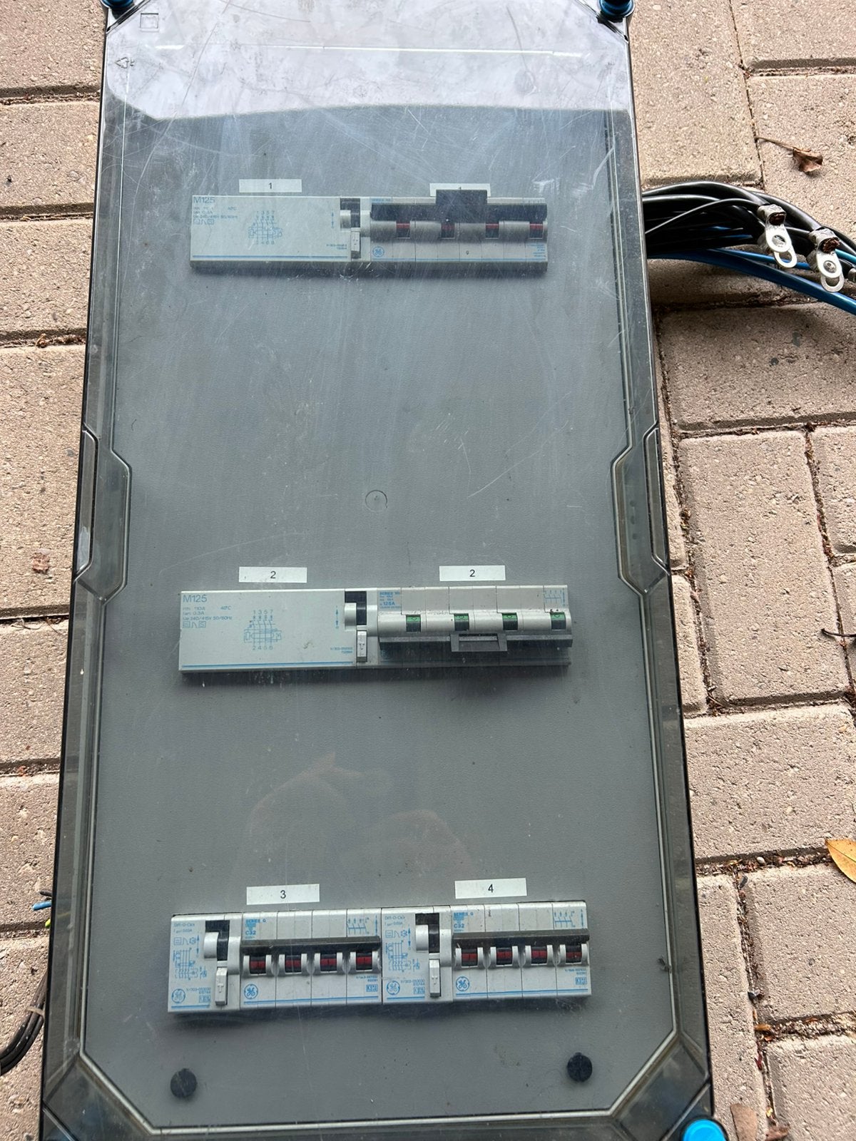IP 55 groepenkast 2 x 125A en 2 x 32A, Ophalen of Verzenden, Gebruikt, Aardlekschakelaar