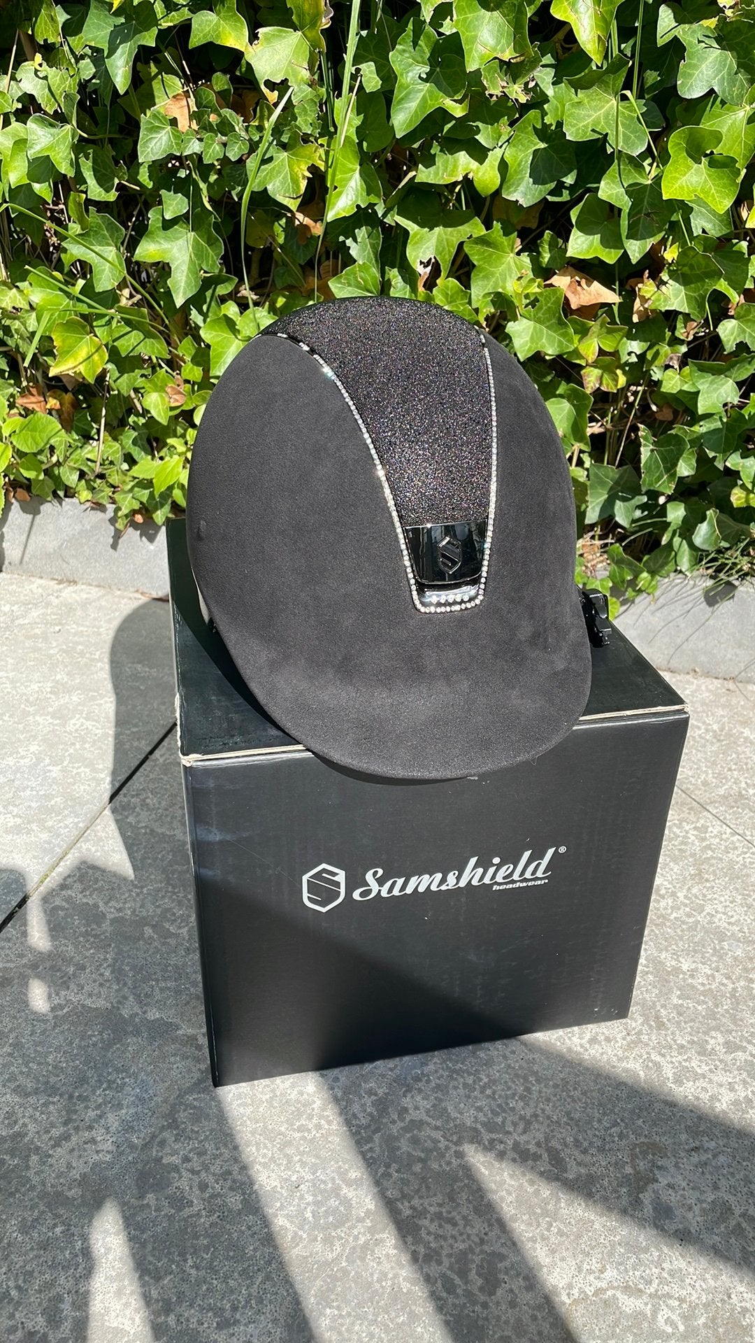 Samshield cap full, Dieren en Toebehoren, Dressuur, Sierdetails, Ophalen of Verzenden, Zo goed als nieuw