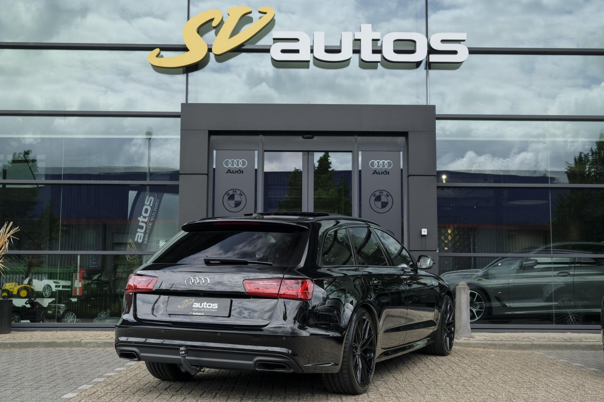 Audi A6 Avant 1.8 TFSI 190pk S-Line Panoramadak Black editio, Auto's, Audi, Gebruikt, Zwart, 1570 kg, Automatische klimaatregeling