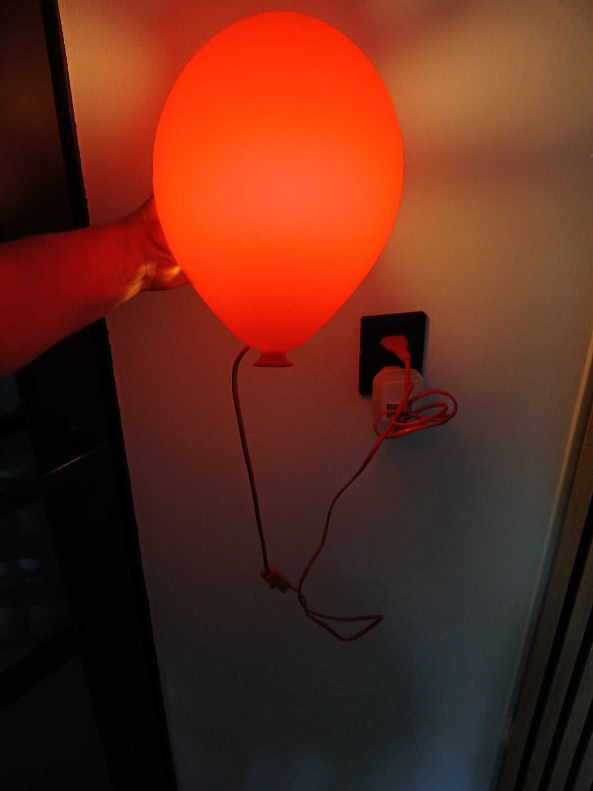 Leuke rode ballon wandlamp voor kinderkamer, Ophalen, Rood, Overige fittingen, Zo goed als nieuw