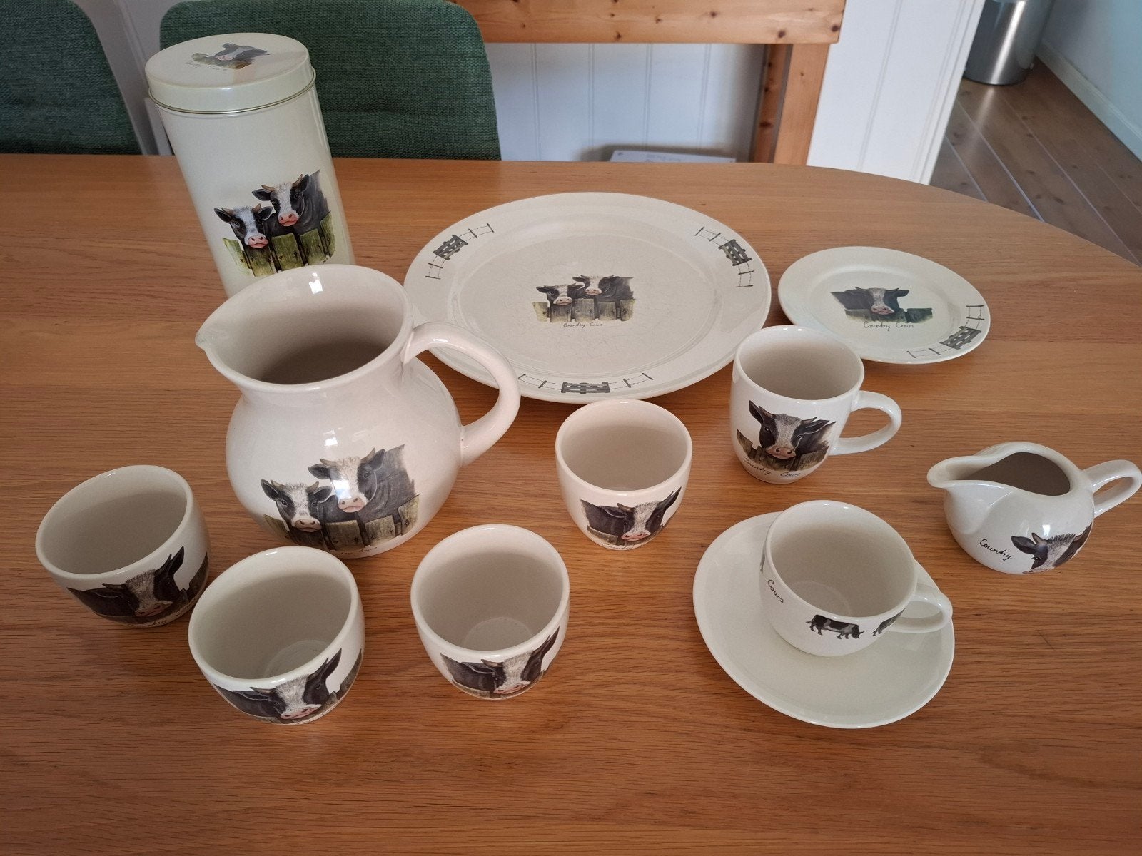 Servies Country cows Jet ter Steege, Overige merken, Keramiek, Landelijk/Boerenbont, Ophalen of Verzenden