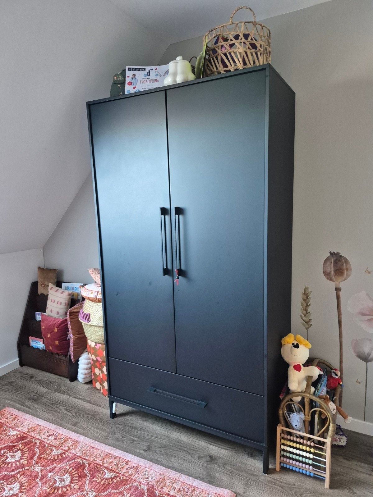 Interbaby Kinderkamer Set: Kledingkast, Commode & Ledikant, Ophalen, Gebruikt, 50 tot 70 cm, 105 cm of meer