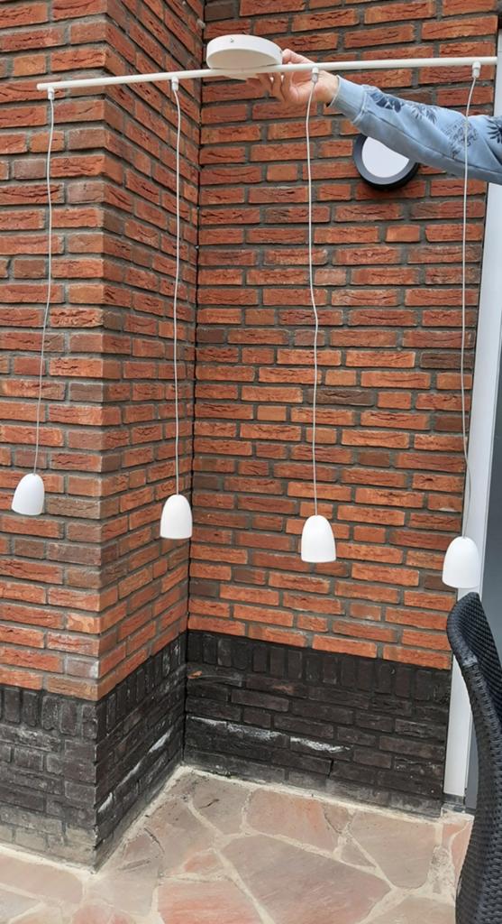 Philips hanglamp tafellamp LED lampjes wit, Ophalen, Zo goed als nieuw, Modern, minimalistisch