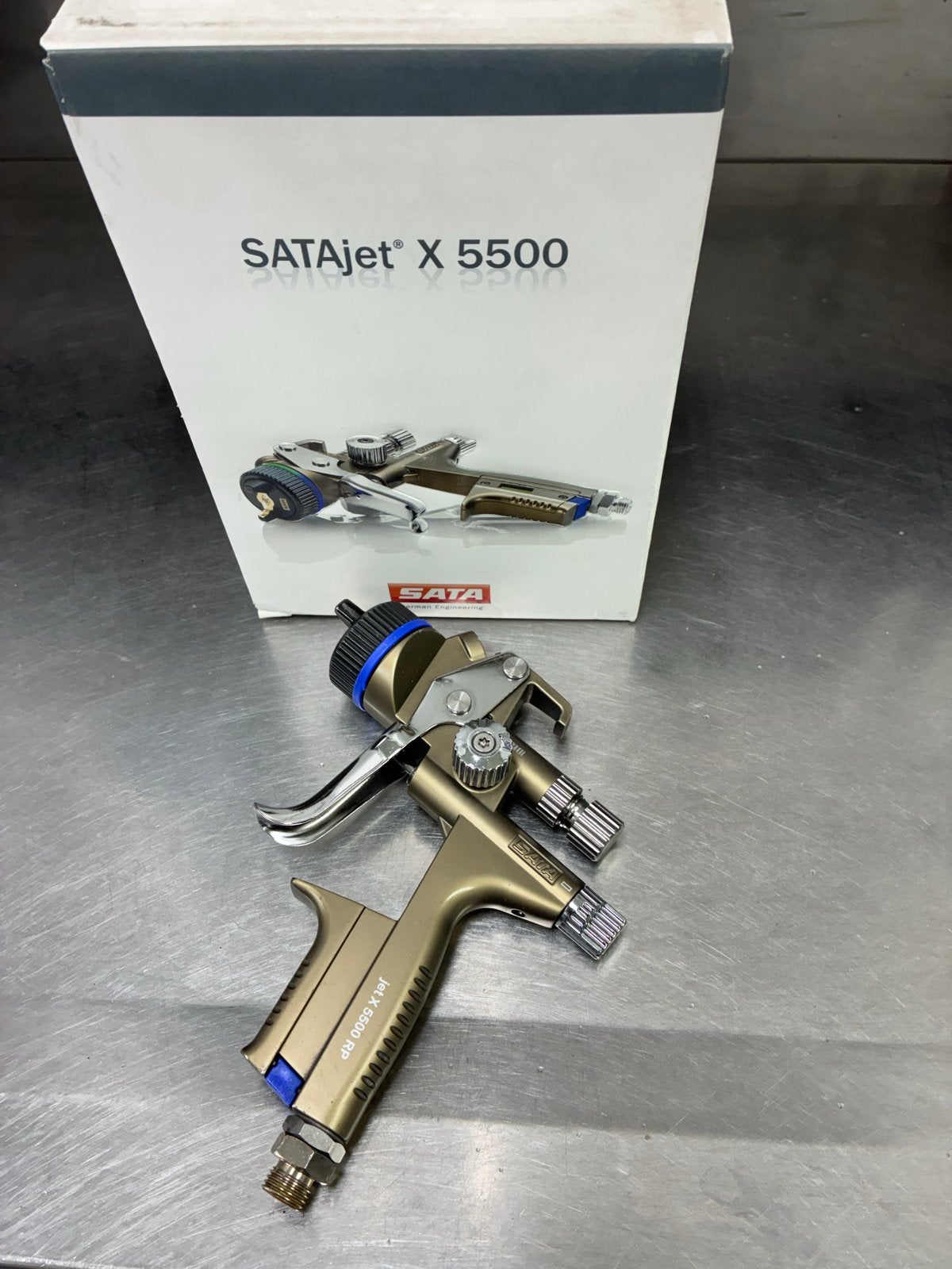 SATAjet X 5500 RP Verfspuitpistool - Zo goed als nieuw, Ophalen, Zo goed als nieuw, Verfspuit of Verfpomp