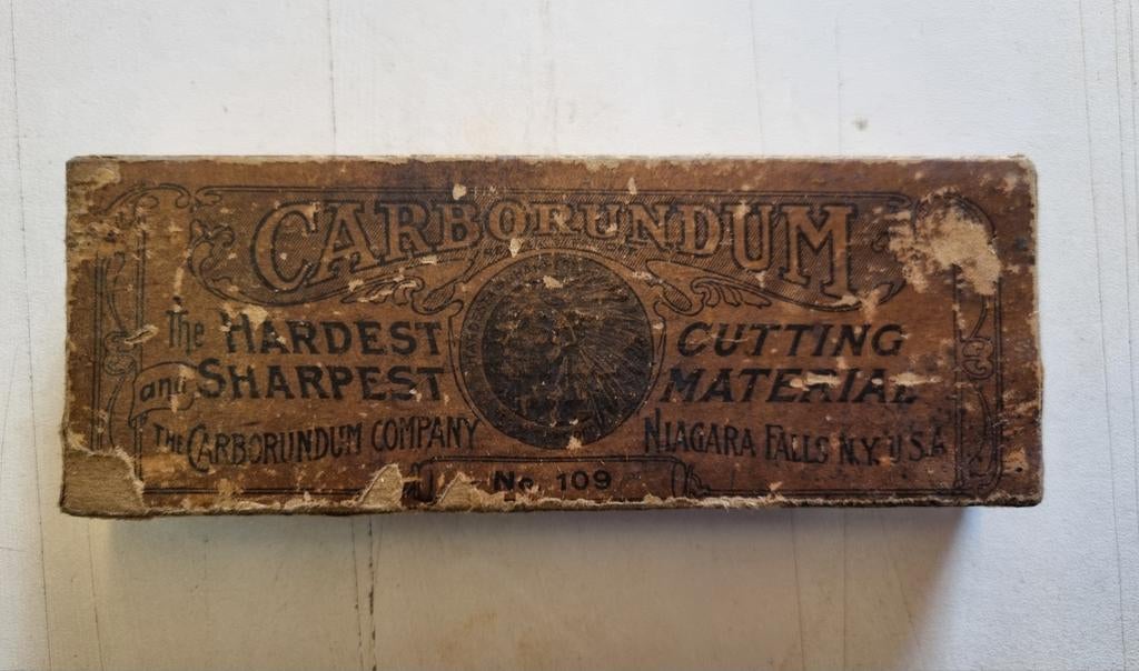 Carborundum Wetsteen - Vintage Slijpsteen, Antiek en Kunst, Ophalen of Verzenden