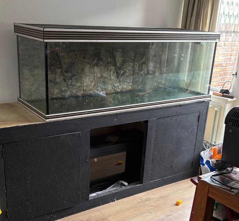 Groot aquarium te koop, Dieren en Toebehoren, Ophalen, Gebruikt, Leeg aquarium