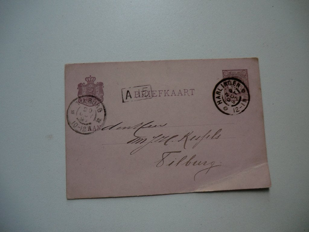 Harlingen,P.D.Fontein,Schutterij,Tilburg,Muziek Kessels, Verzamelen, Ophalen of Verzenden, Voor 1920, Gelopen, Friesland