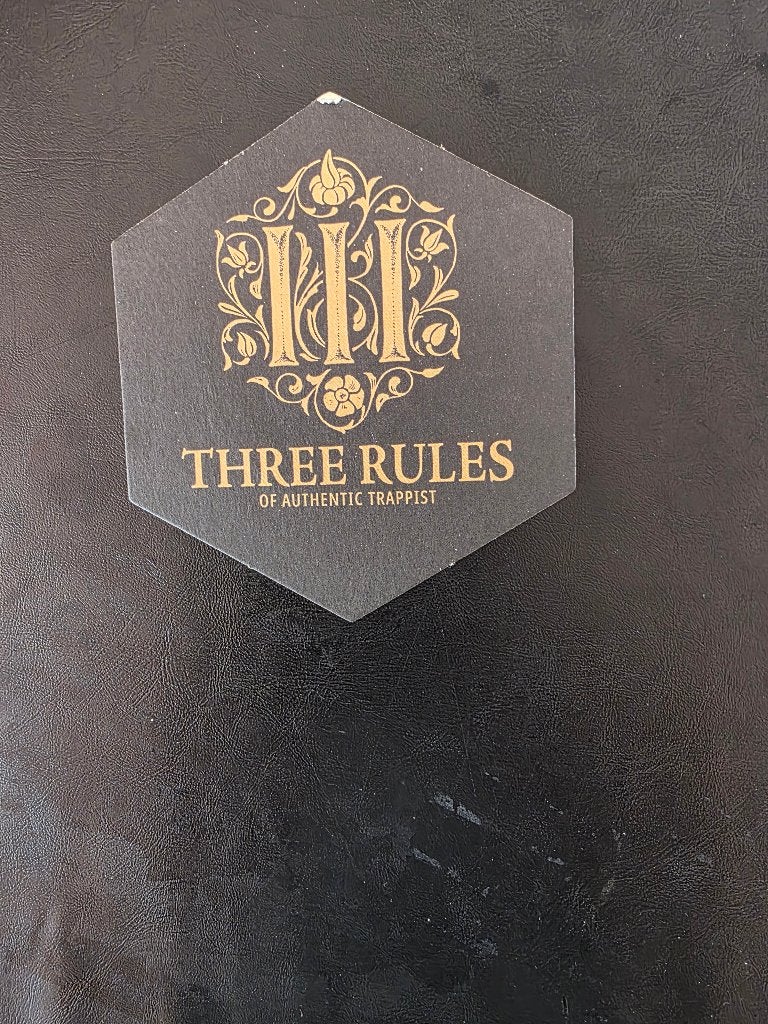 Bierviltje Three Rules, Ophalen of Verzenden, Zo goed als nieuw, Viltje(s), Overige merken