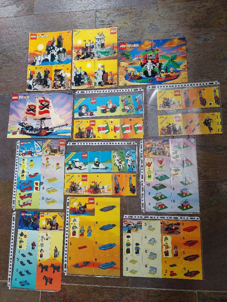 Vintage Lego boekjes 6271 6264 6075 601 en andere zie foto,s, Kinderen en Baby's, Speelgoed | Duplo en Lego, Gebruikt, Lego, Accessoire