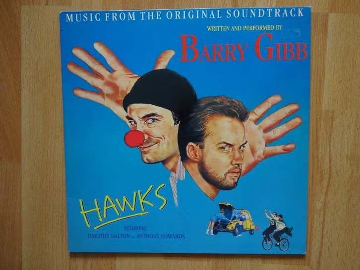 LP Barry Gibb – Music From The Original Soundtrack 'Hawks', LP, Soundtrack, Ophalen of Verzenden, Zo goed als nieuw