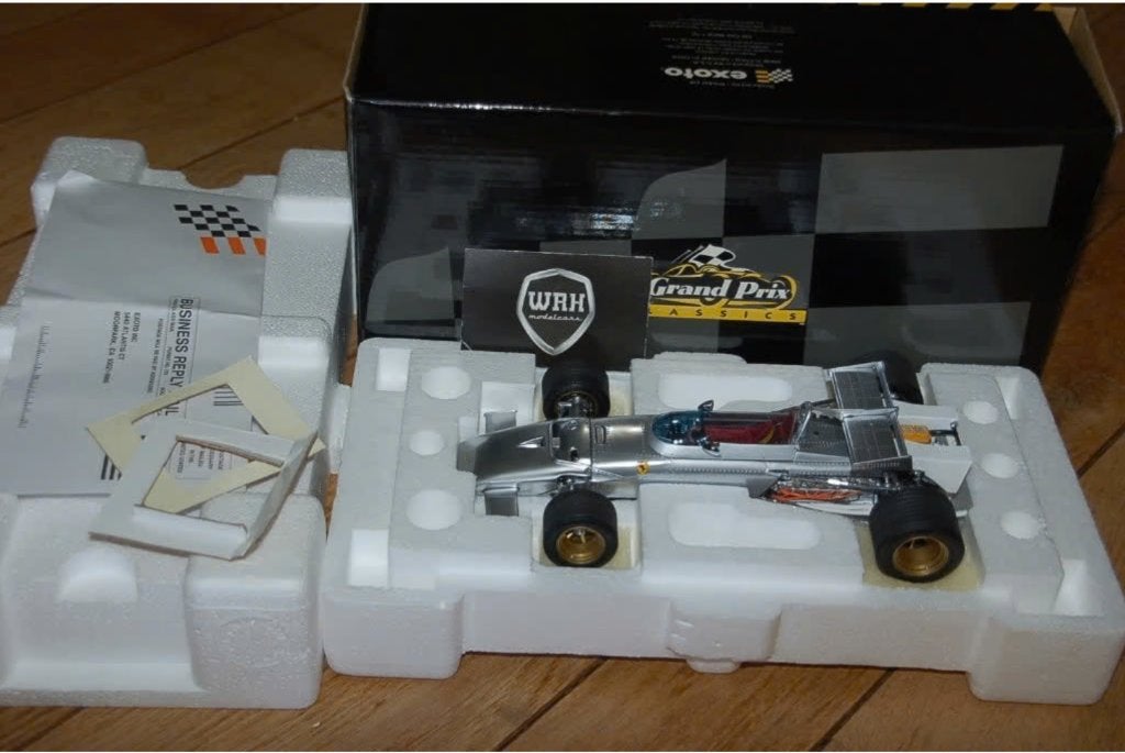 !! SALE !! FERRARI 312 B F1 ALUMINIUM EXOTO 97068 WRH, Verzenden, Zo goed als nieuw, Auto, Overige merken