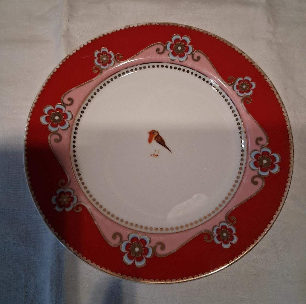 PIP studio gebaksbord Love bird *eureka*, Ophalen of Verzenden, Zo goed als nieuw, Bord(en), Overige stijlen
