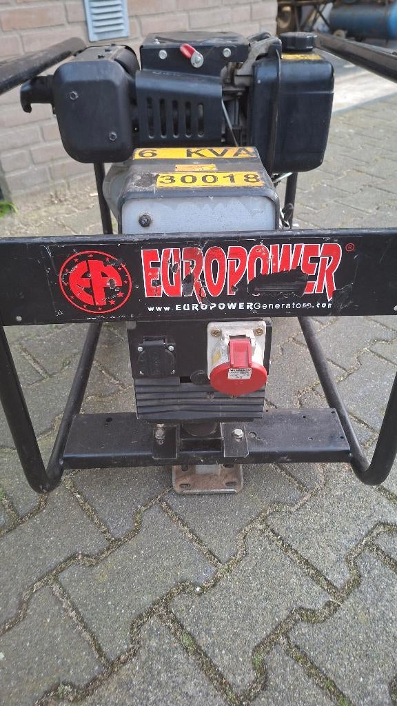3x Aggeregaat Yanmar EP6000TD + Honda EC4000 + Europower, Ophalen, Dieselolie, ., Zo goed als nieuw