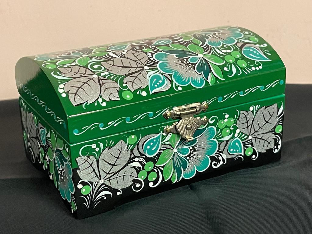 Houten sieradendoos, Antiek en Kunst, Ophalen of Verzenden