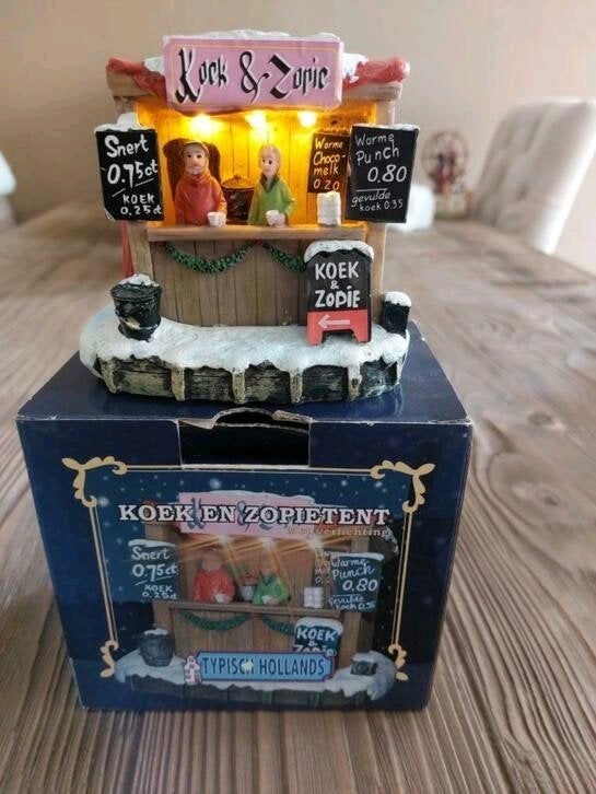Typisch Hollands kersthuisje Koek en Zopie, kerstdorp, Ophalen of Verzenden