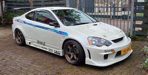 Honda Integra DC5 HKS 2.0L 2001, nieuwe banden, Auto's, Voorwielaandrijving, Stof, Zwart, 4 cilinders