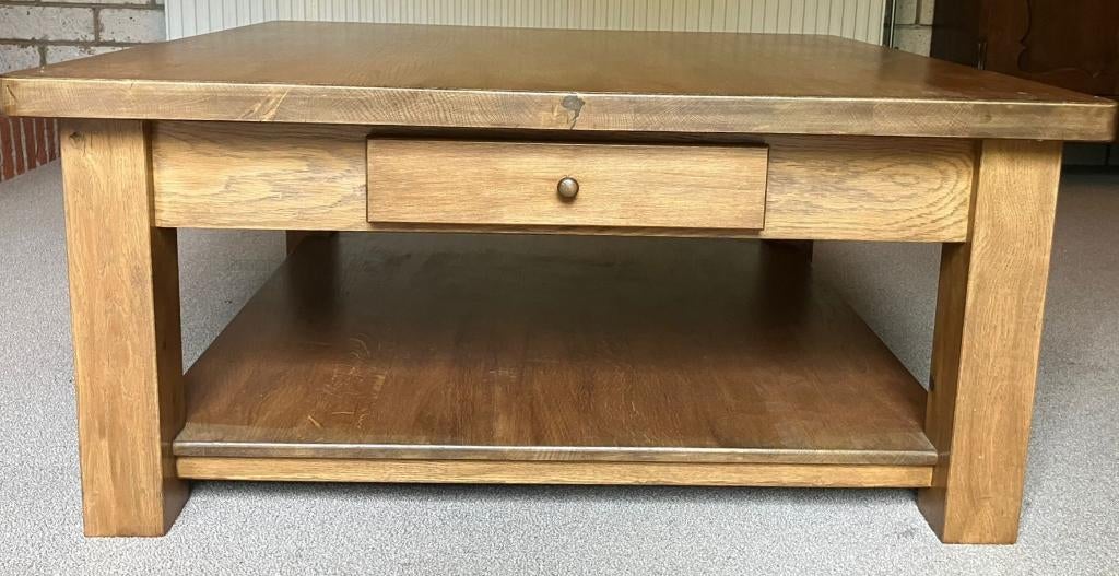 Salontafel, Ophalen, Gebruikt, 100 tot 150 cm, Eikenhout