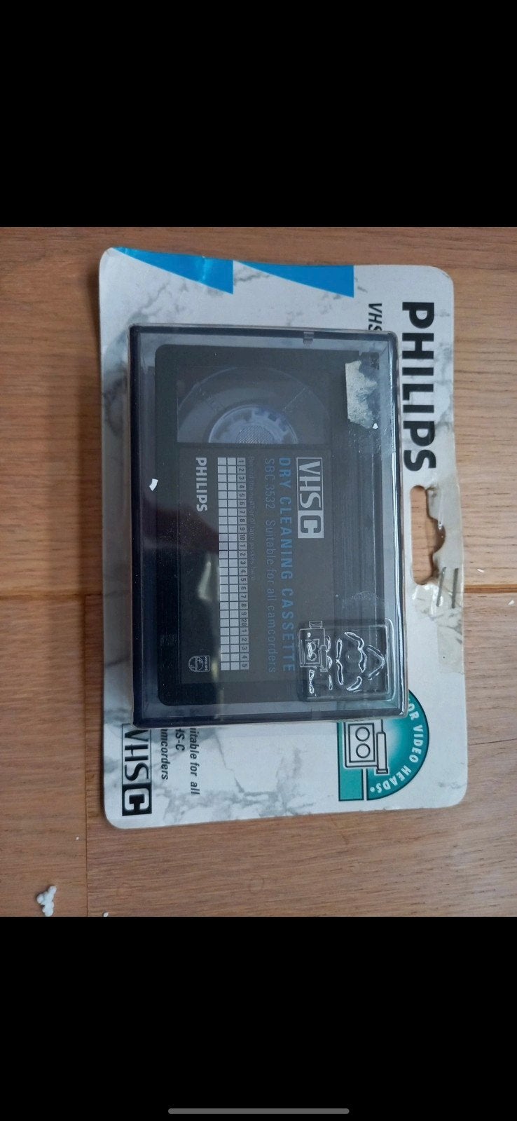 Philips VHS-C Dry Cleaning Cassette SBC 3532 - Nieuw, Ophalen of Verzenden, Nieuw in verpakking, VHS