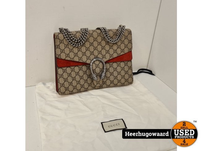 Gucci Dionysus Medium GG Supreme Shoulder Bag, Gucci, Zo goed als nieuw, Support@gucci.com, 30 Avenue Montaigne
75008 Paris
