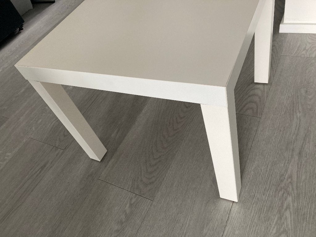 IKEA LACK tafeltje wit, Huis en Inrichting, Tafels | Bijzettafels, Gebruikt, Vierkant, 55 tot 75 cm, Ophalen