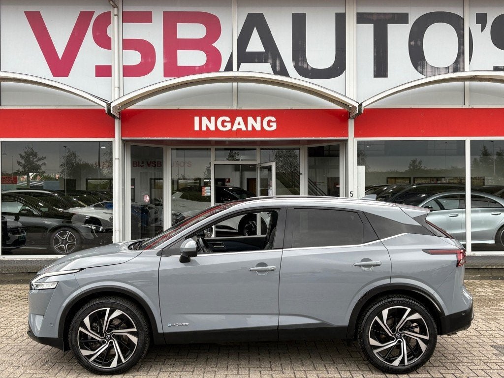 Nissan QASHQAI 1.5 VC-T e-POWER AUT. 190PK TEKNA+ NARDO-GREY, Automaat, 1497 cc, Gebruikt, Huisgarantie