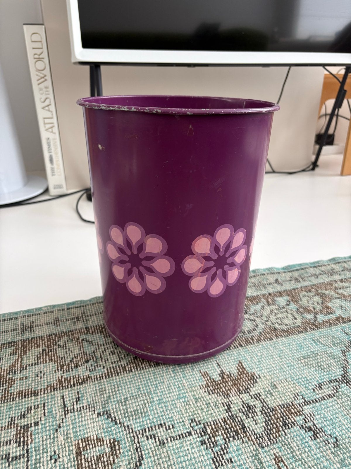 Vintage Brabantia vuilnisemmer jaren '70 - Metaal, Huis en Inrichting, Ophalen of Verzenden, Gebruikt, Metaal