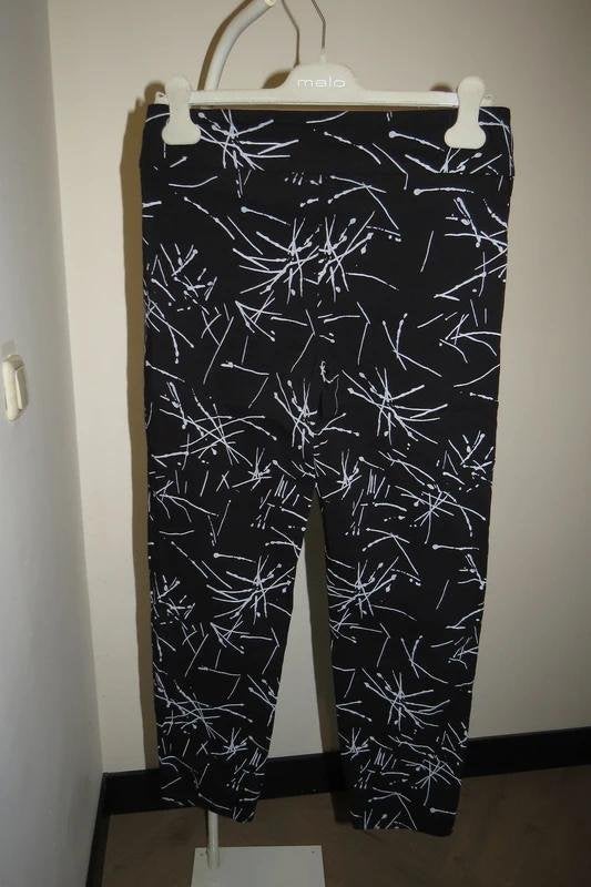 Joseph Ribkoff stretch broek kwaliteit witte print hanger M, Maat 38/40 (M), Joseph Ribkoff, Zo goed als nieuw, Lang