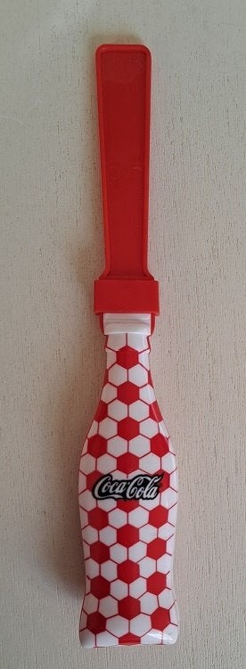 Coca-Cola Klappelaar voetbal, Verzamelen, Merken en Reclamevoorwerpen, Zo goed als nieuw, Gebruiksvoorwerp, Ophalen of Verzenden