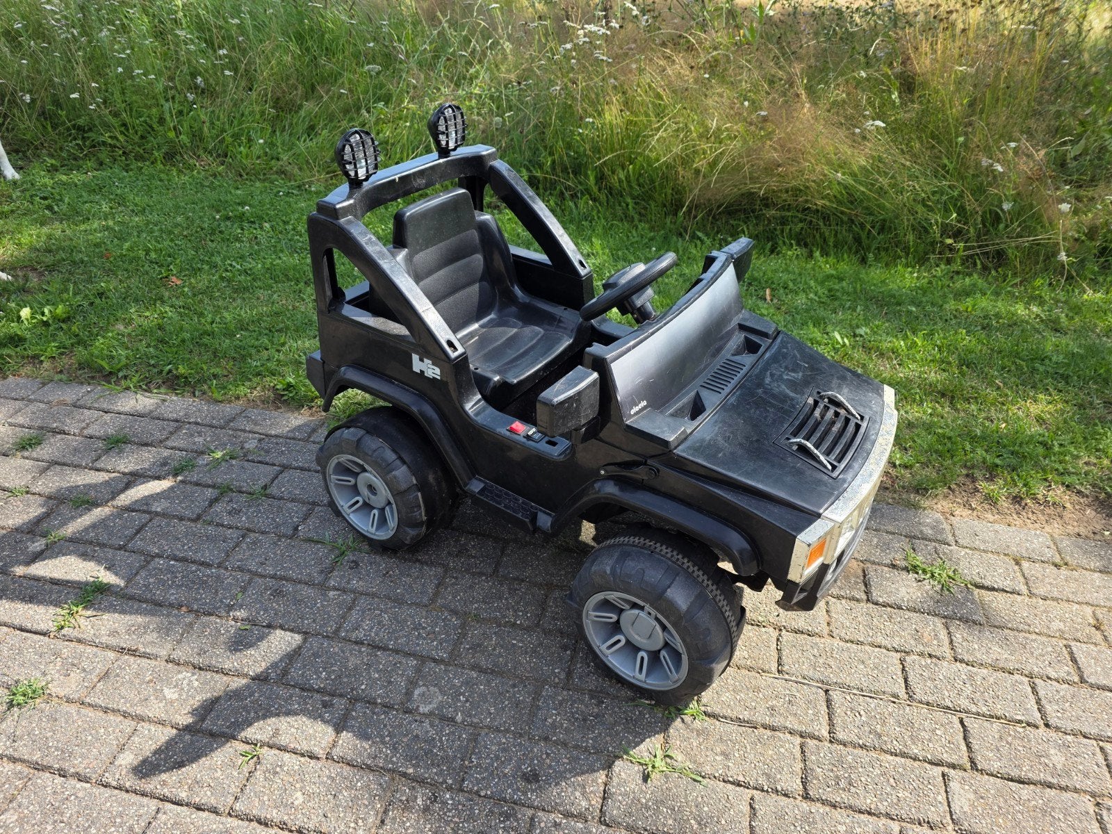 Elektrische kinderauto Jeep H2 - Zwart - start niet, Ophalen, Gebruikt, Overige typen