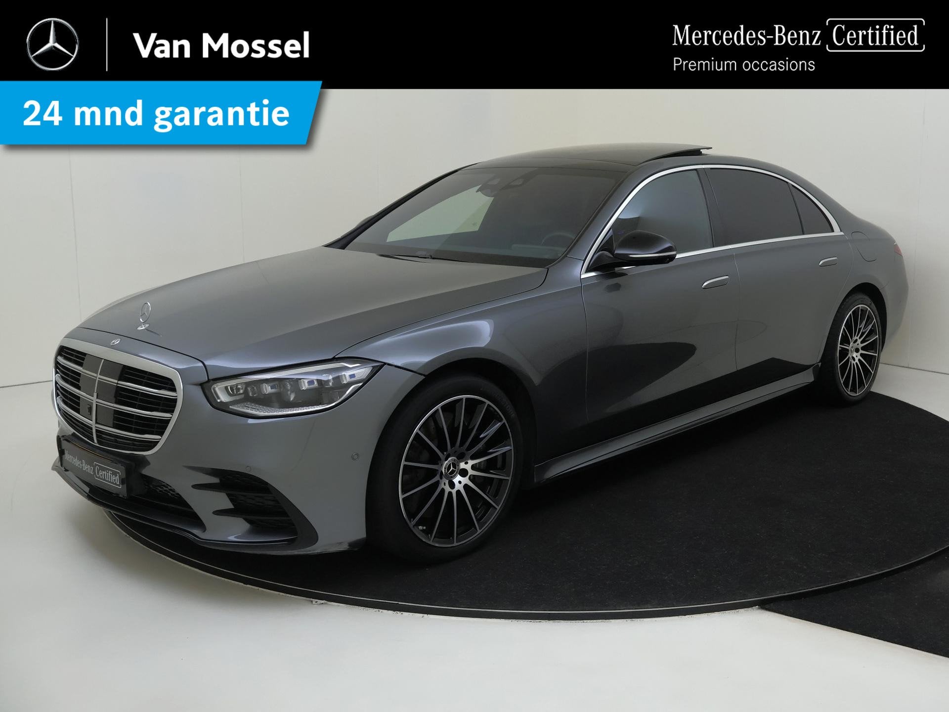 Mercedes-Benz S-klasse 580 e Lang / AMG/ 20 inch/ Night/ Aug, Auto's, Achterwielaandrijving, Gebruikt, Euro 6, 510 pk