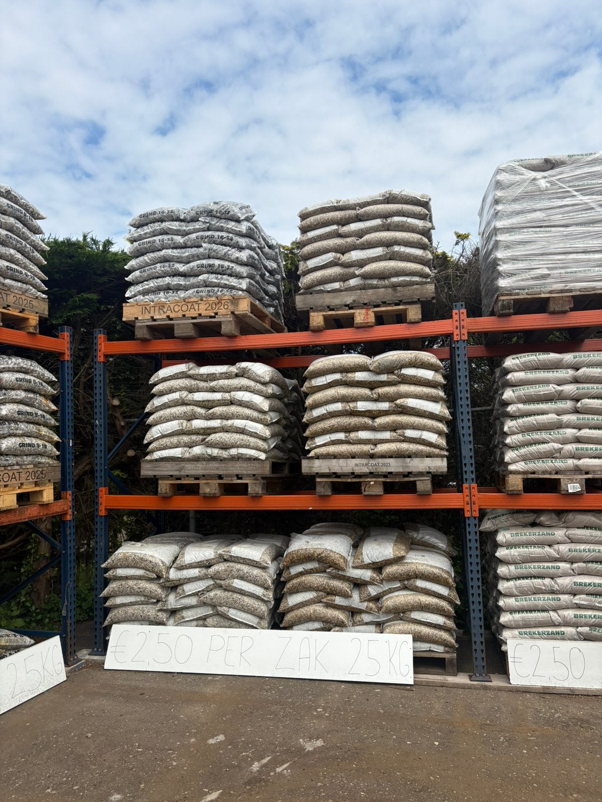 OUTLET ZAND GRIND GROND BOOMSCHORS HYDROKORRELS, Tuin en Terras, Grind, Keien en Split, Ophalen, Nieuw, Wit