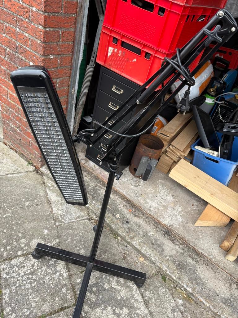 Verstelbare daglicht lamp   Met zware voet nieuwstaat, Ophalen, Gebruikt, Metaal, 150 tot 200 cm