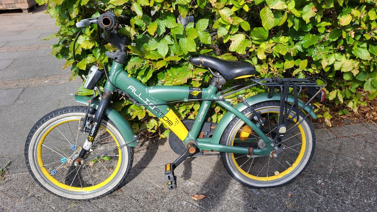 Kinderfiets Alligator Loekie 16 inch - Achterband lek, Ophalen, Terugtraprem, Alligator Loekie, 16 tot 20 inch
