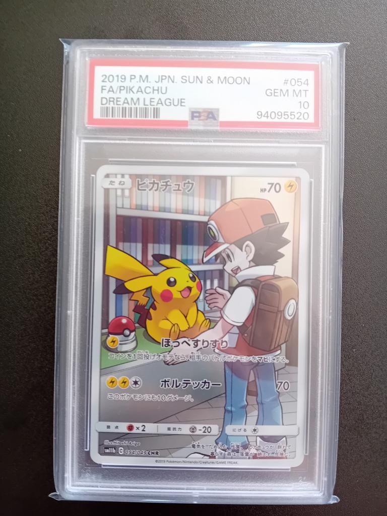 Pikachu & Red Dream League PSA 10, Ophalen, Nieuw, Losse kaart