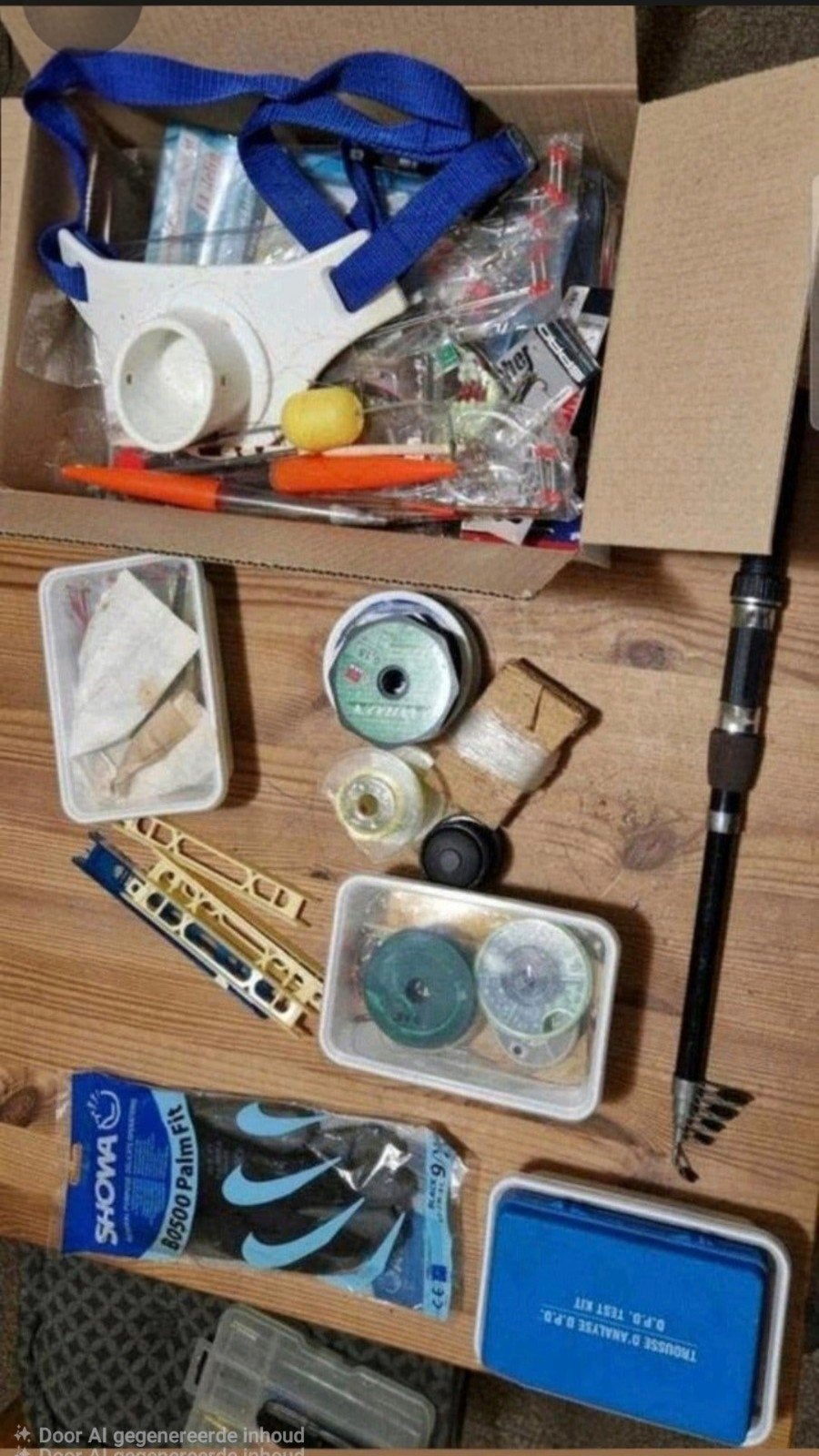 Diverse visspullen, Ophalen, Gebruikt
