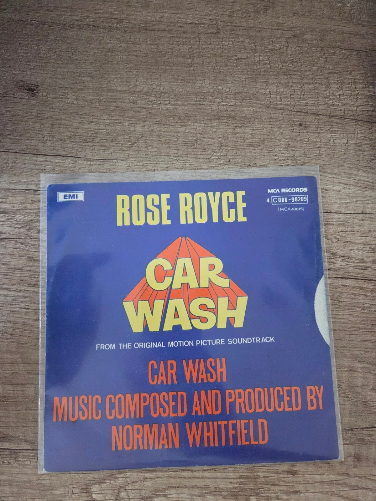 Rose Royce - Car Wash (Soundtrack) 7 inch vinyl single, Gebruikt, Filmmuziek en Soundtracks, 7 inch, Ophalen of Verzenden